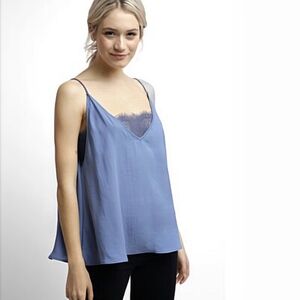 Free People Women's Boho Blue Deep V Camisole Size XS/S